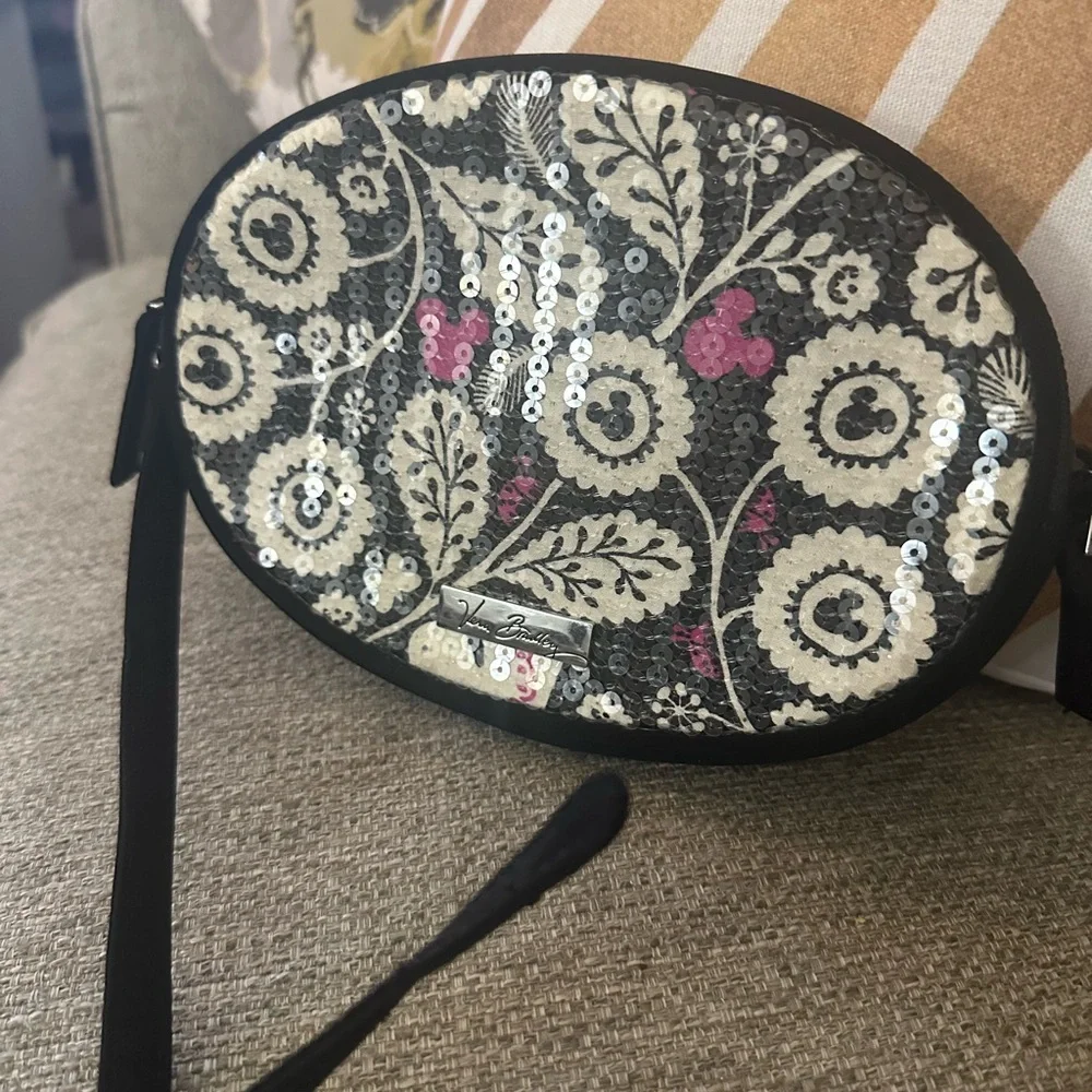 Vera Bradley Disney Mickey & Birdie Sequin Floral Crossbody Bag - Picture 11 of 11